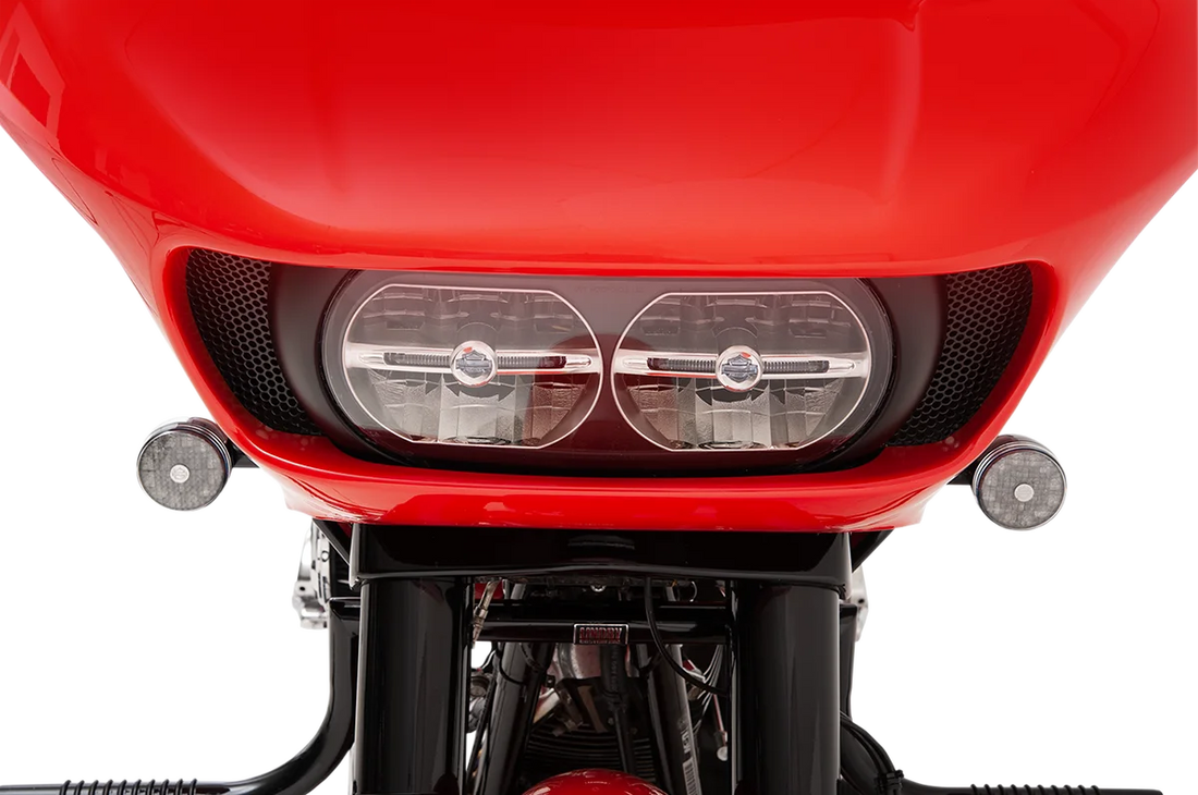 Klock Werks Fairing Vent Screen - Round KWS-01-0368 - Side View