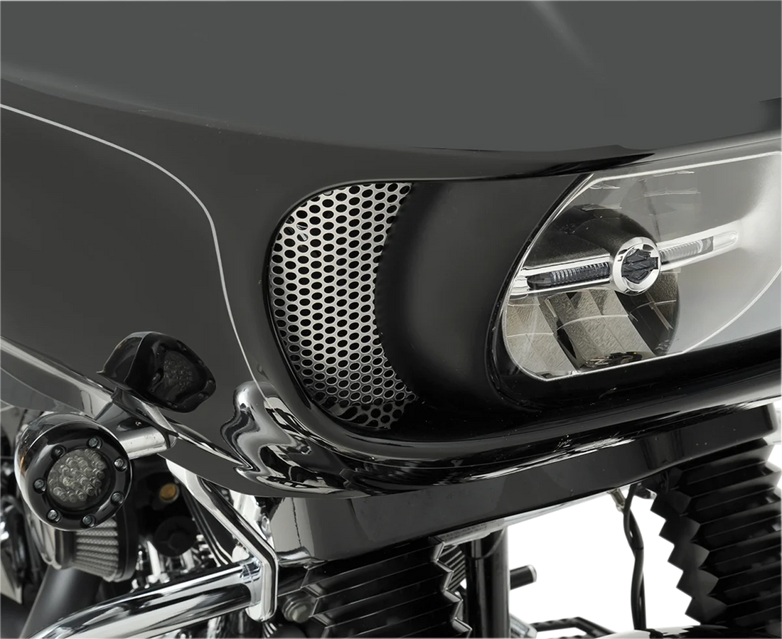Klock Werks Fairing Vent Screen - Round KWS-01-0368 - Back View