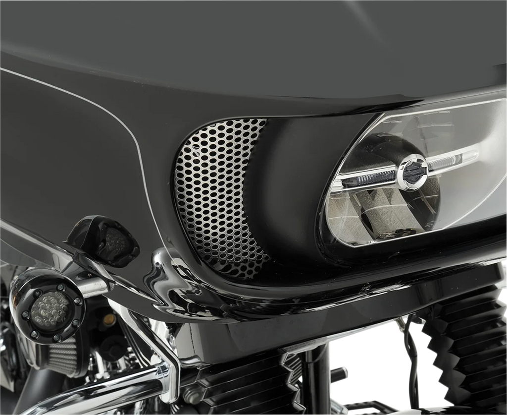 Klock Werks Fairing Vent Screen - Round KWS-01-0368 - Back View