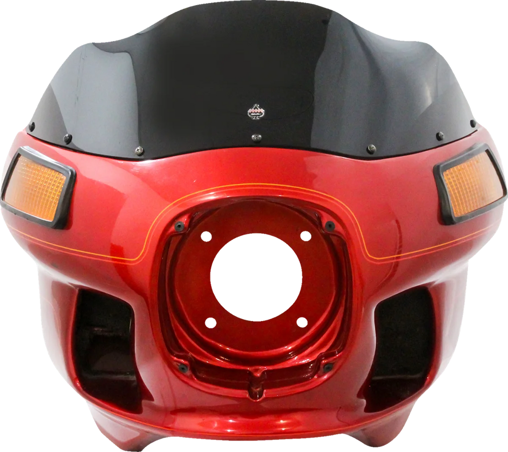 Klock Werks Flare™ Sport Windshield - 9" - Black - FXRT KWW-02-0604 - Installation View