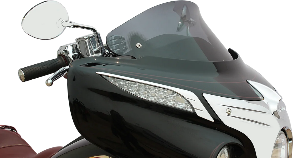 Klock Werks Flare™ Windshield - 10" - Short - Dark Smoke - Chief KWW-04-0040 - Main Product View
