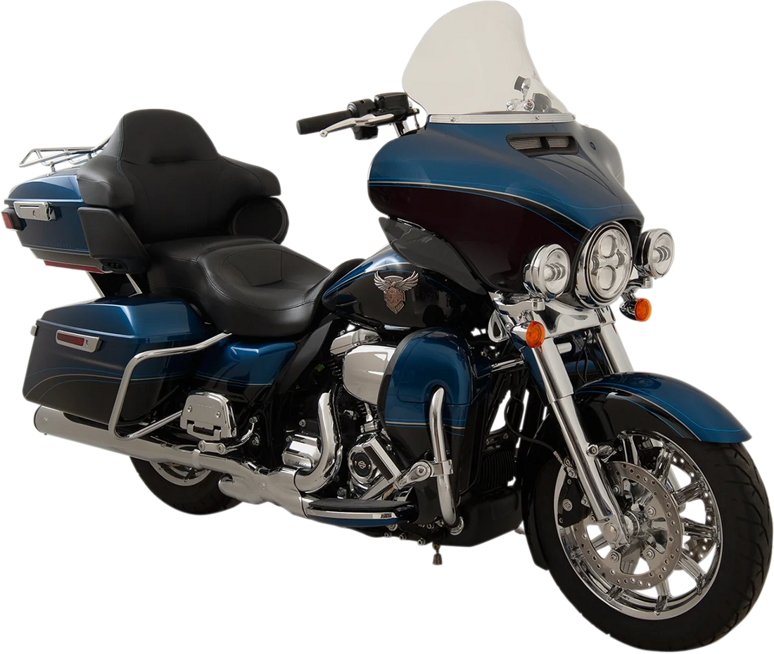 Klock Werks Flare™ Windshield - 11-1/2" - Clear - '14-'23 FLHT KWW-01-0206-2014 - Back View