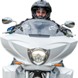 Load image into Gallery viewer, Klock Werks Flare™ Windshield - 11" - Clear - Victory KWW-06-0542 - Side View