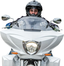 Load image into Gallery viewer, Klock Werks Flare™ Windshield - 11" - Clear - Victory KWW-06-0542 - Side View