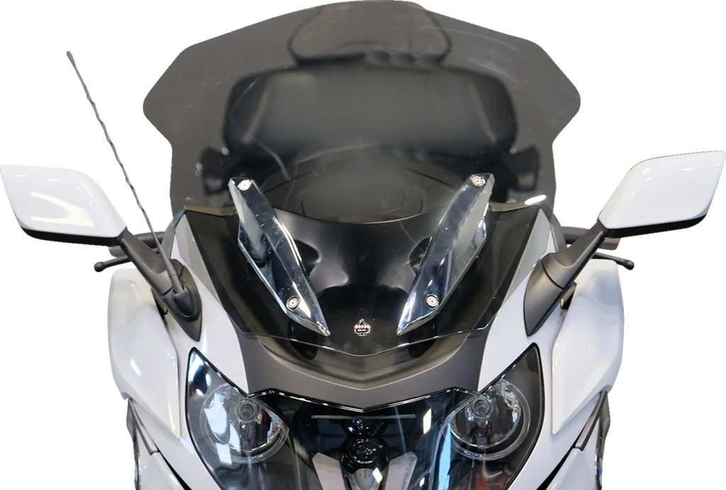 Klock Werks Flare™ Windshield - 11" - Tinted - BMW KWW-06-0538-T - Side View