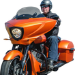 Load image into Gallery viewer, Klock Werks Flare™ Windshield - 11" - Tinted - Victory KWW-06-0543 - Side View