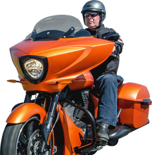 Load image into Gallery viewer, Klock Werks Flare™ Windshield - 11" - Tinted - Victory KWW-06-0543 - Side View