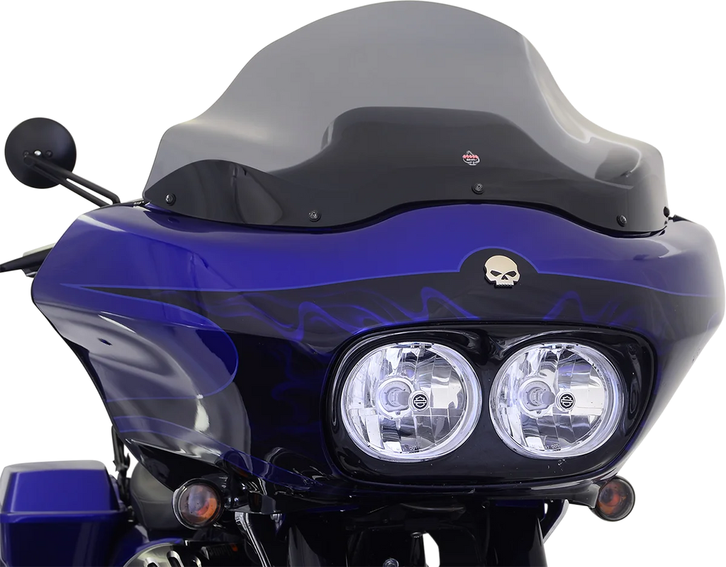 Klock Werks Flare™ Windshield - 12" - Dark Smoke - '96-'13 FLTR KWW-01-0232 - Back View