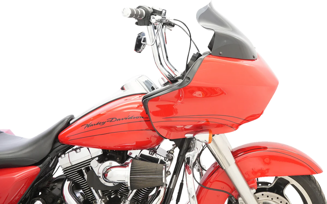 Klock Werks Flare™ Windshield - 12" - Dark Smoke - '96-'13 FLTR KWW-01-0232 - Installation View