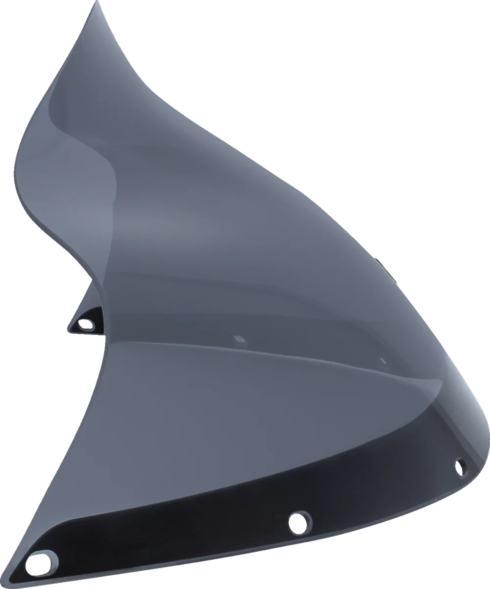 Klock Werks Flare™ Windshield - 12" - Dark Smoke - FXRT KWW-02-0573 - Back View