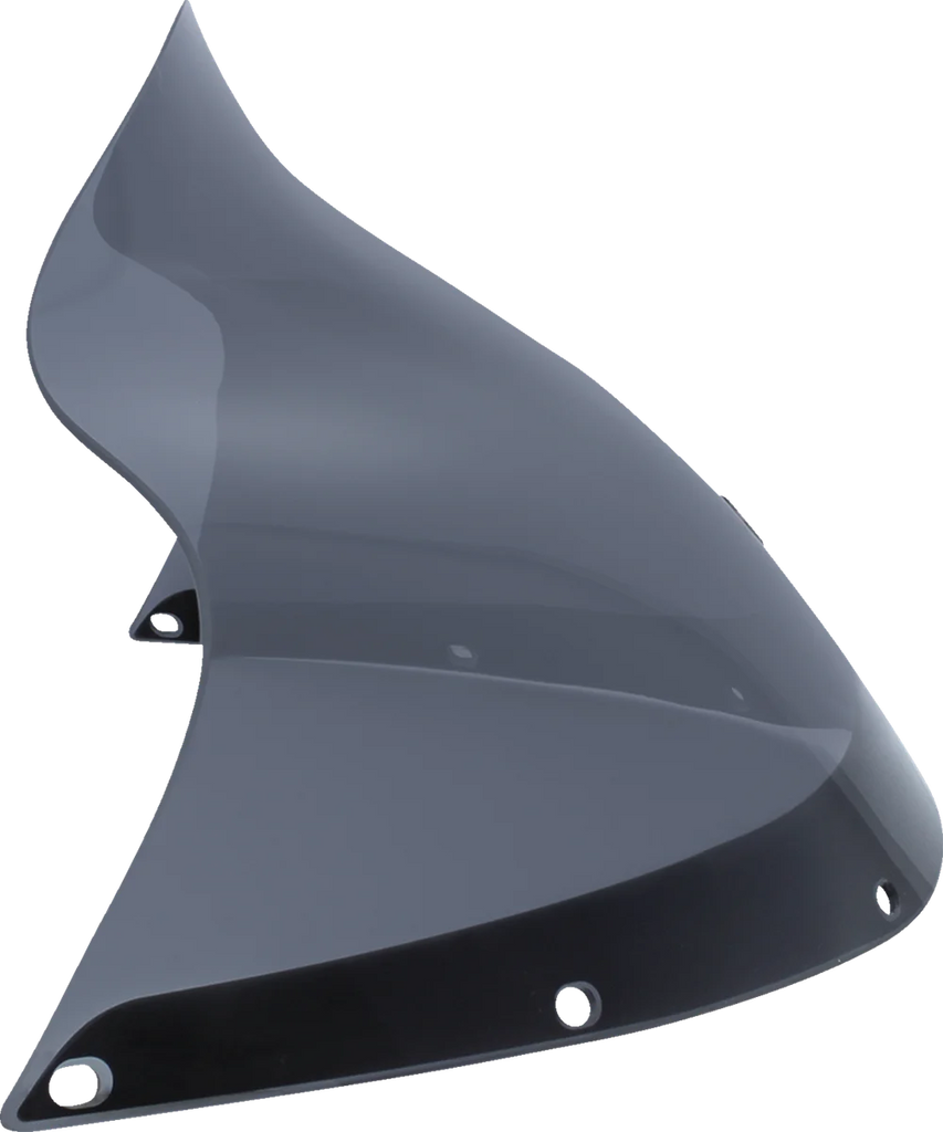 Klock Werks Flare™ Windshield - 12" - Dark Smoke - FXRT KWW-02-0573 - Back View