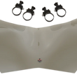 Load image into Gallery viewer, Klock Werks Flare™ Windshield - 13" - Clear - CF Moto KWW-05-0534 - Side View