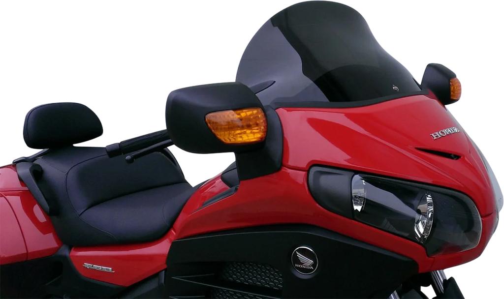 Klock Werks Flare™ Windshield - 14" - Dark Smoke - F6B KWW-06-0253 - Side View
