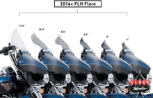 Load image into Gallery viewer, Klock Werks Flare™ Windshield - 14" - Dark Smoke - FLTR KWW-01-0257 - Additional View 6