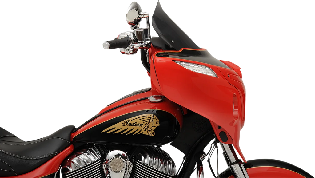 Klock Werks Flare™ Windshield - 14" - Tall - Dark Smoke - Indian KWW-04-0498 - Main Product View