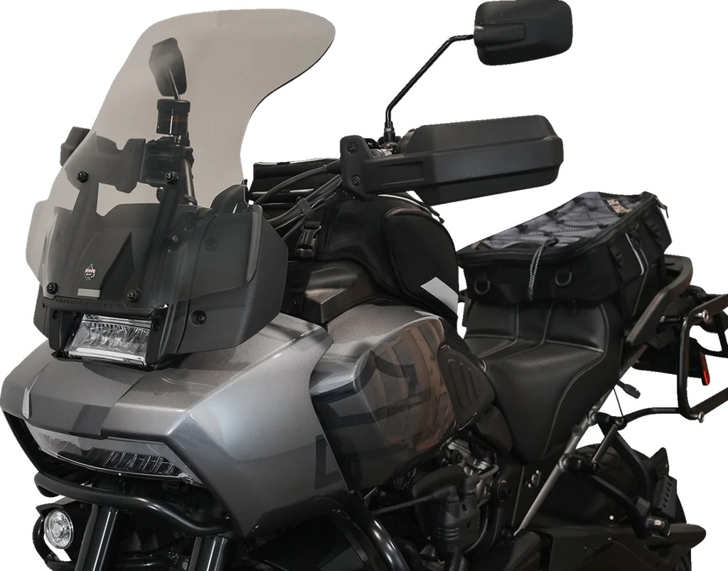 Klock Werks Flare™ Windshield - 15-1/2" - Tint - Pan America KWW-03-0001-T - Back View