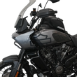 Load image into Gallery viewer, Klock Werks Flare™ Windshield - 15-1/2" - Tint - Pan America KWW-03-0001-T - Installation View