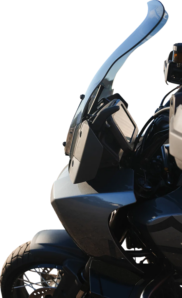 Klock Werks Flare™ Windshield - 15-1/2" - Tint - Pan America KWW-03-0001-T - Additional View 5