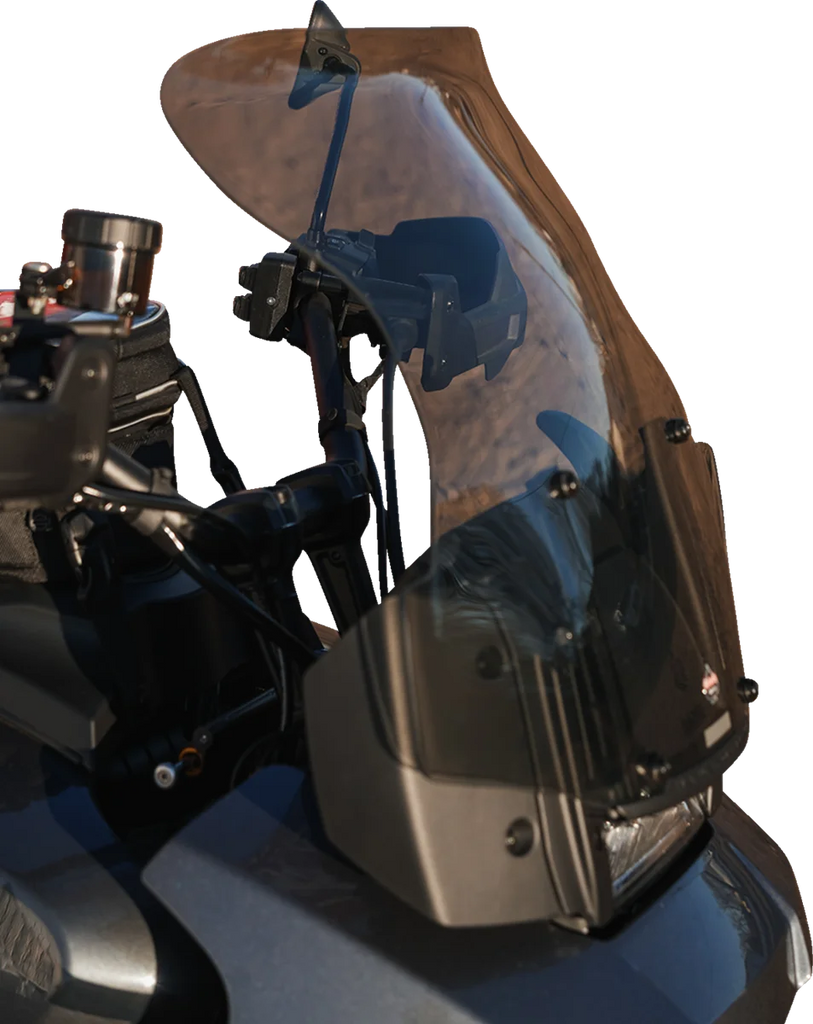 Klock Werks Flare™ Windshield - 15-1/2" - Tint - Pan America KWW-03-0001-T - Additional View 7