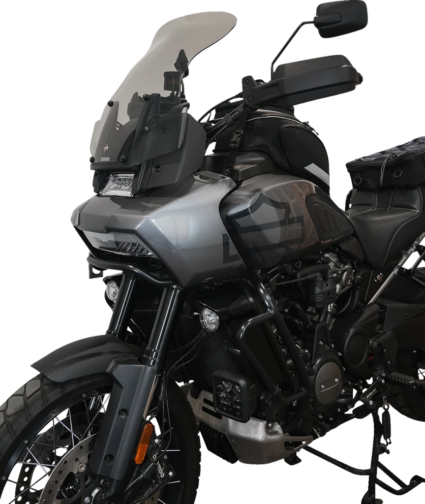 Klock Werks Flare™ Windshield - 15-1/2" - Tint - Pan America KWW-03-0001-T - Additional View 8