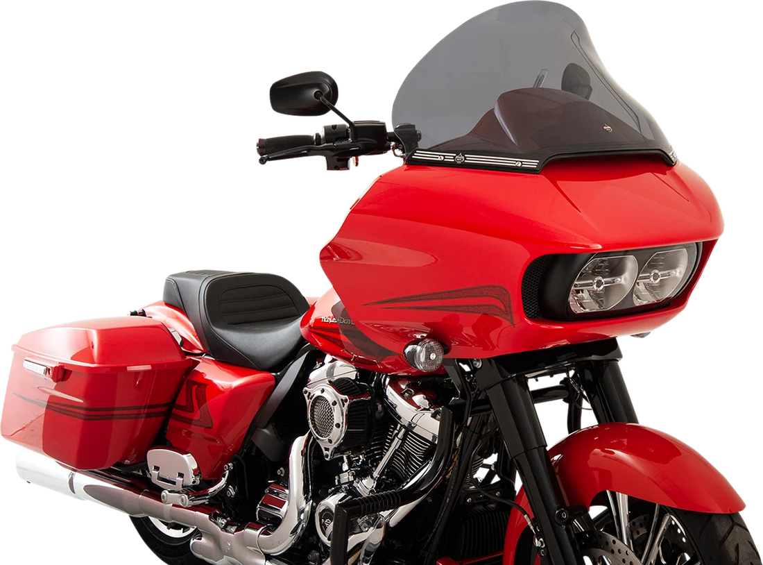 Klock Werks Flare™ Windshield - 15" - Dark Smoke - FLTR KWW-01-0315 - Back View
