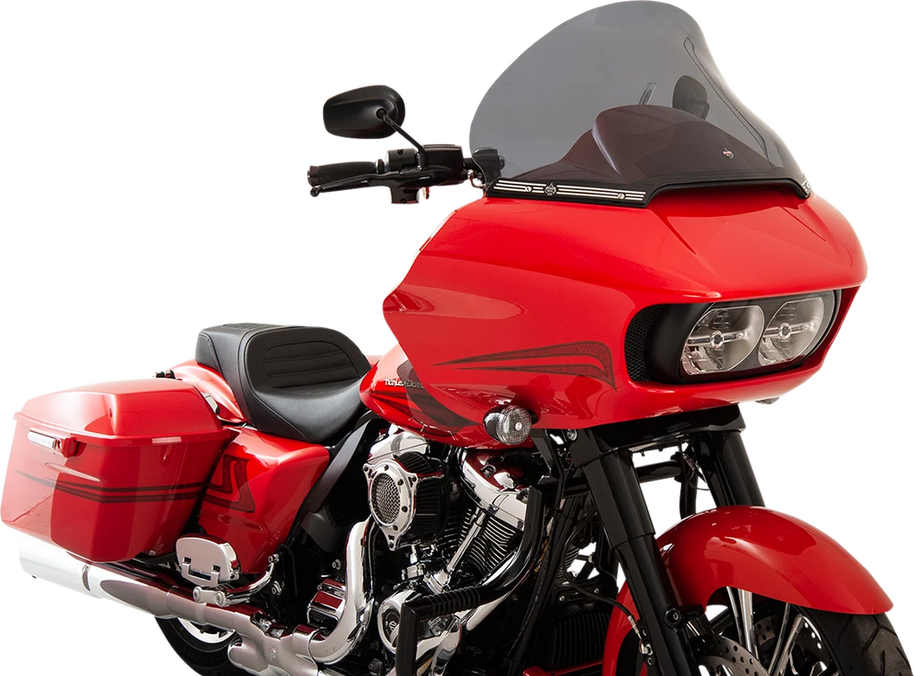 Klock Werks Flare™ Windshield - 15" - Dark Smoke - FLTR KWW-01-0315 - Back View