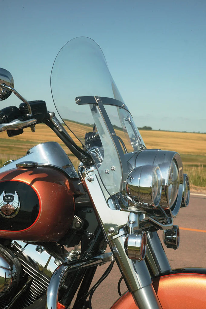 Klock Werks Flare™ Windshield - 16" - Clear - FLHR KWW-02-0237 - Side View