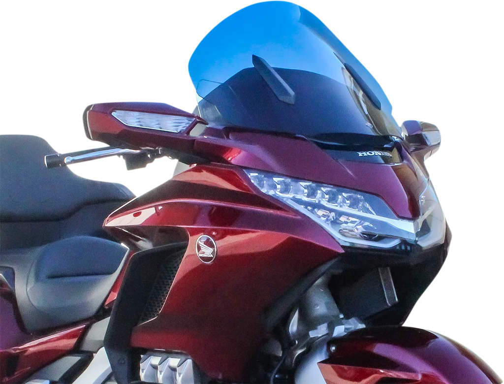 Klock Werks Flare™ Windshield - 18" - Dark Smoke - GL1800 KWW-06-0559 - Side View