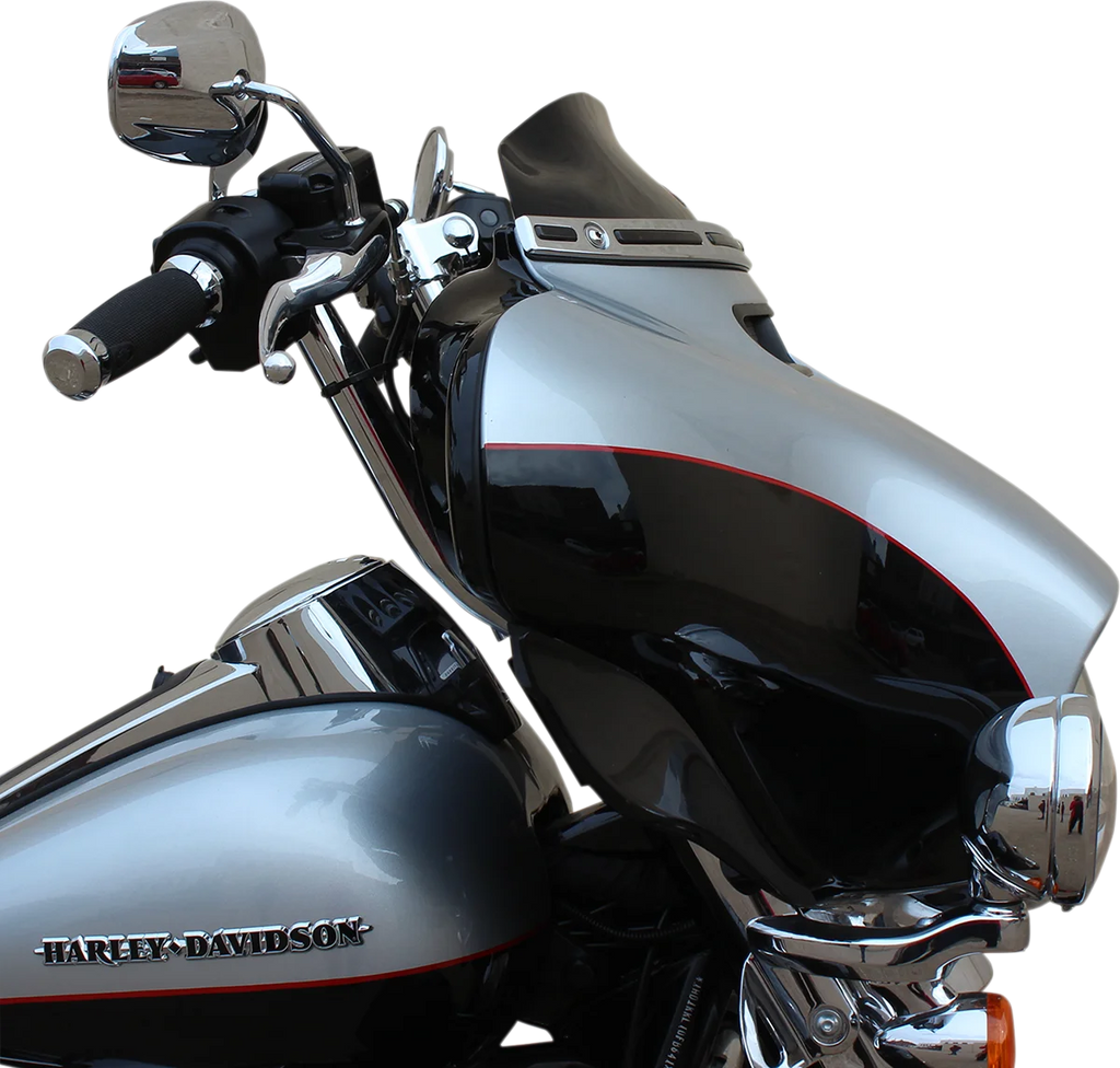 Klock Werks Flare™ Windshield - 4" - Black - '14-'23 FLH KWW-01-0404 - Main Product View