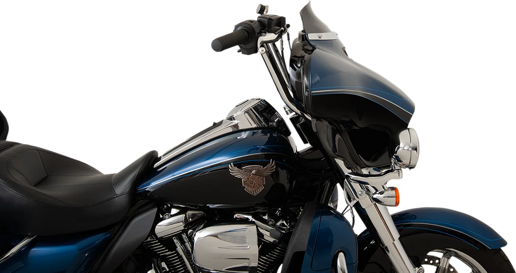 Klock Werks Flare™ Windshield - 4" - Black - '14-'23 FLH KWW-01-0404 - Back View