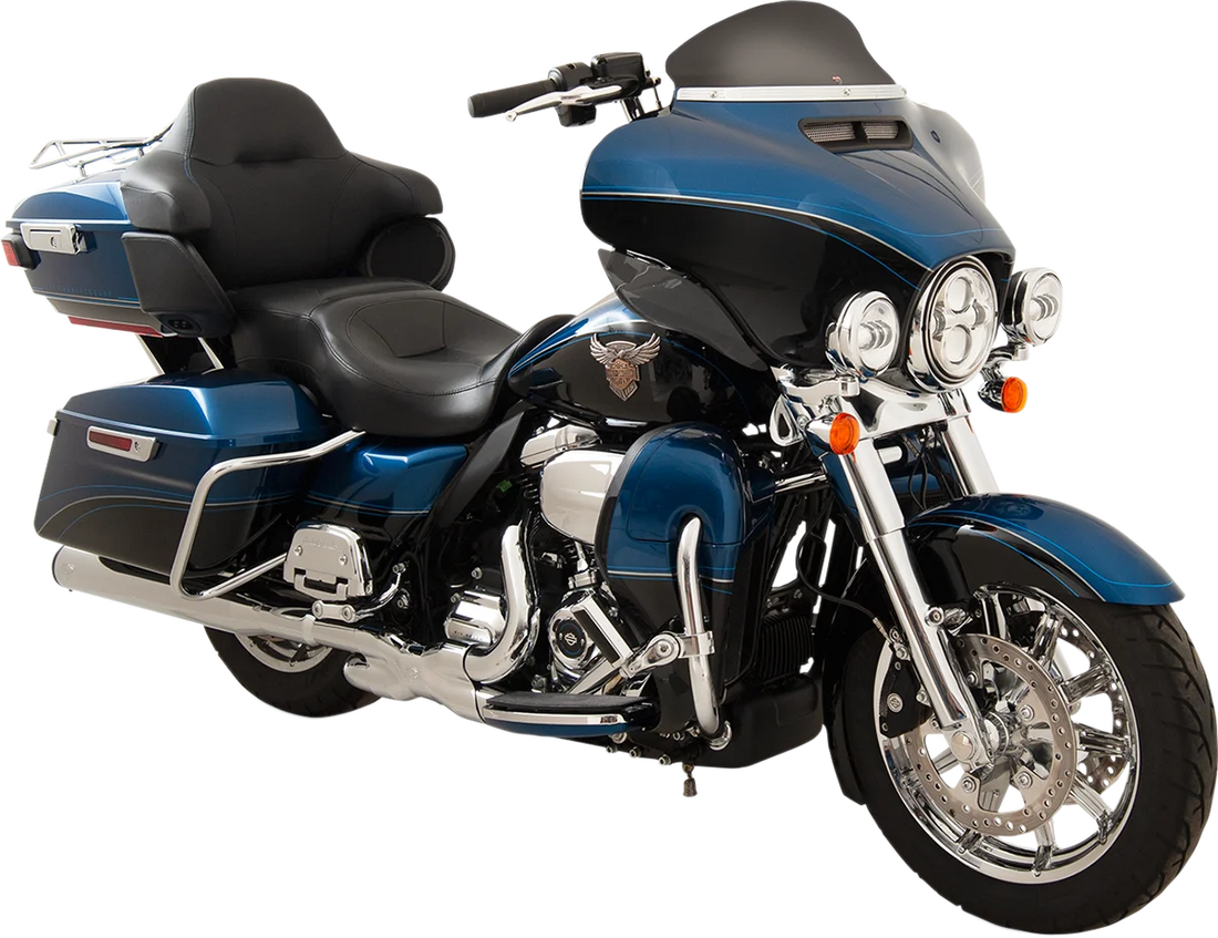 Klock Werks Flare™ Windshield - 5" - Black - '14-'23 FLH KWW-01-0319 - Back View