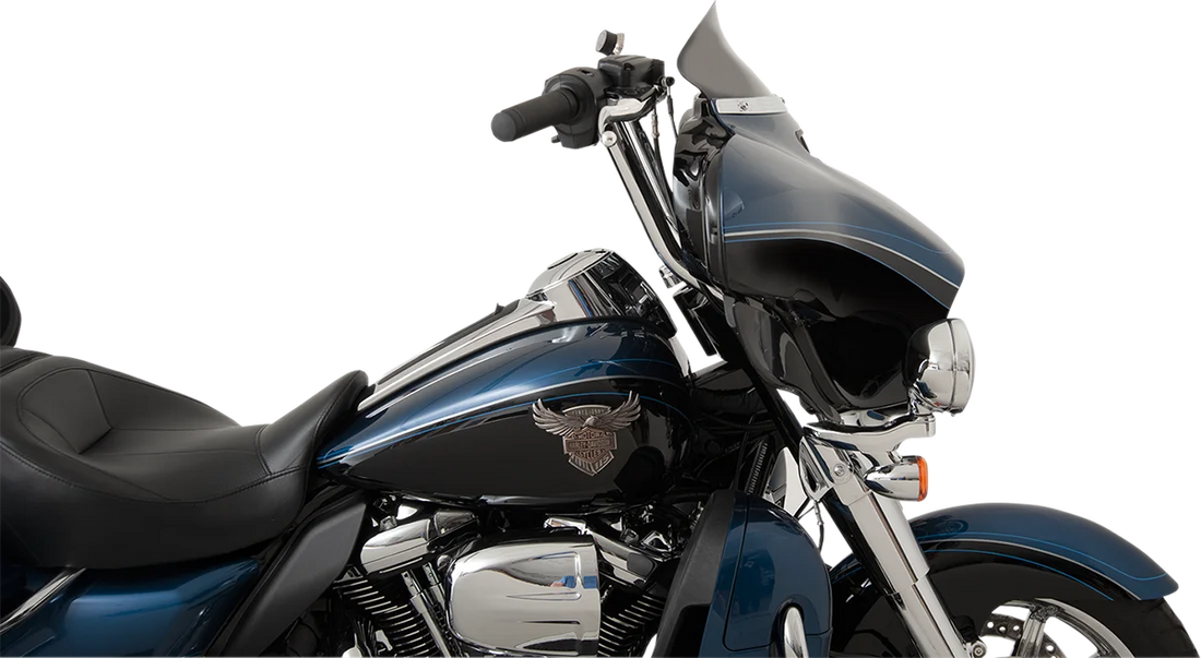 Klock Werks Flare™ Windshield - 5" - Black - '14-'23 FLH KWW-01-0319 - Installation View