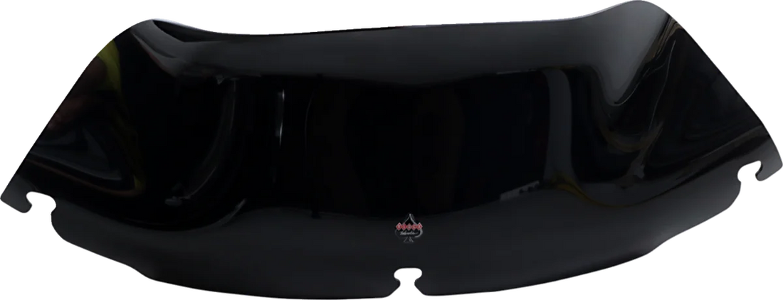 Klock Werks Flare™ Windshield - 6-1/2" - Black - '96-'13 FLHT KWW-01-0200 - Side View