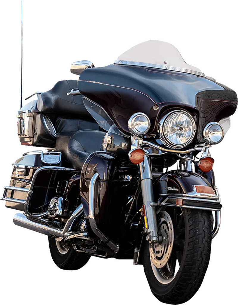 Klock Werks Flare™ Windshield - 6-1/2" - Clear - FLH KWW-01-0701 - Back View