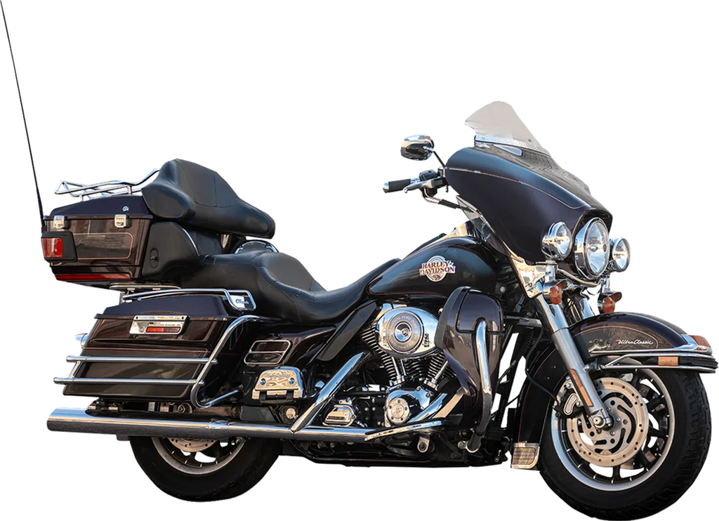 Klock Werks Flare™ Windshield - 6-1/2" - Clear - FLH KWW-01-0701 - Installation View