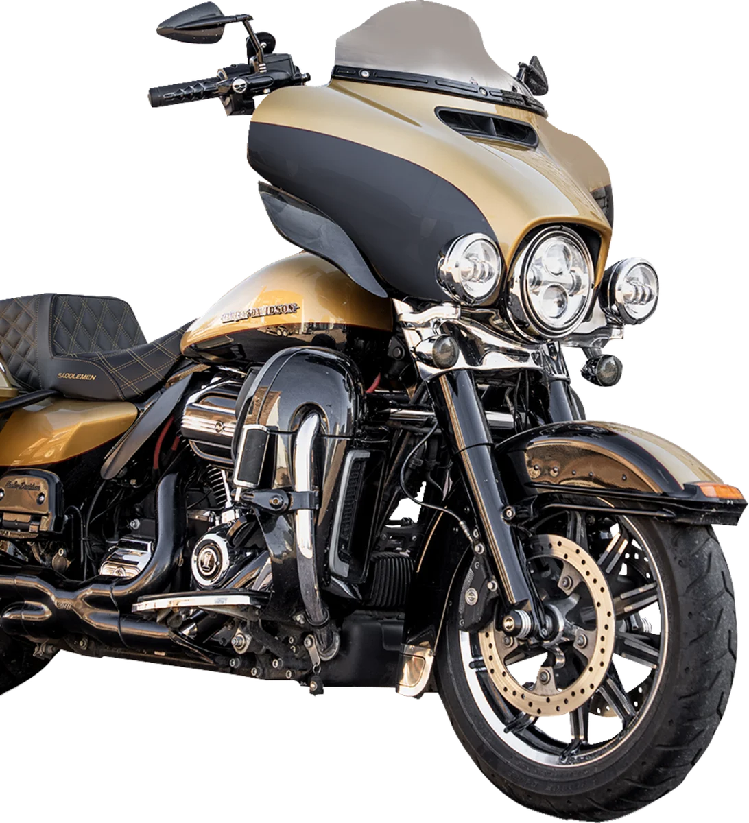 Klock Werks Flare™ Windshield - 6-1/2" - Clear - FLH KWW-01-0702 - Installation View