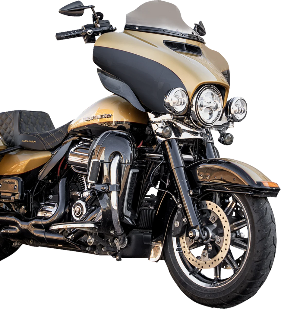 Klock Werks Flare™ Windshield - 6-1/2" - Clear - FLH KWW-01-0702 - Installation View