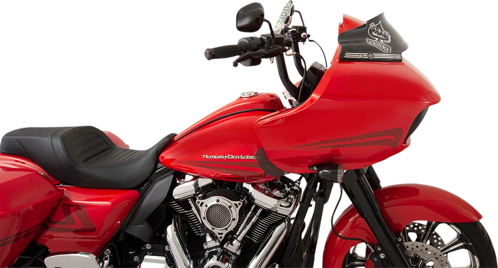 Klock Werks Flare™ Windshield - 6" - Black - FLTR KWW-01-0403 - Back View
