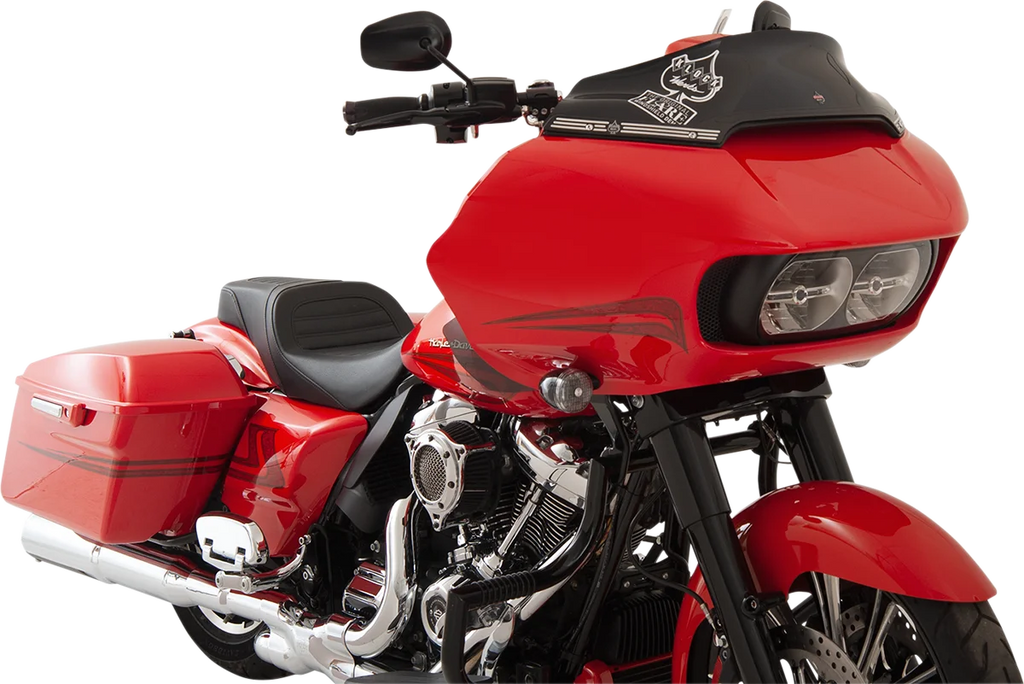 Klock Werks Flare™ Windshield - 6" - Black - FLTR KWW-01-0403 - Installation View
