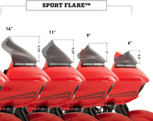 Load image into Gallery viewer, Klock Werks Flare™ Windshield - 6" - Clear - FLTR KWW-01-0658 - Back View