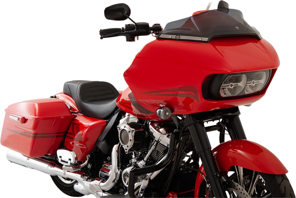 Klock Werks Flare™ Windshield - 6" - Dark Smoke - FLTR KWW-01-0402 - Back View