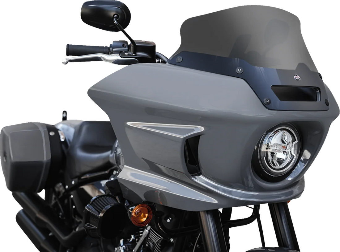 Klock Werks Flare™ Windshield - 6" - Dark Smoke - FXLRST KWW-02-0607-DS - Installation View