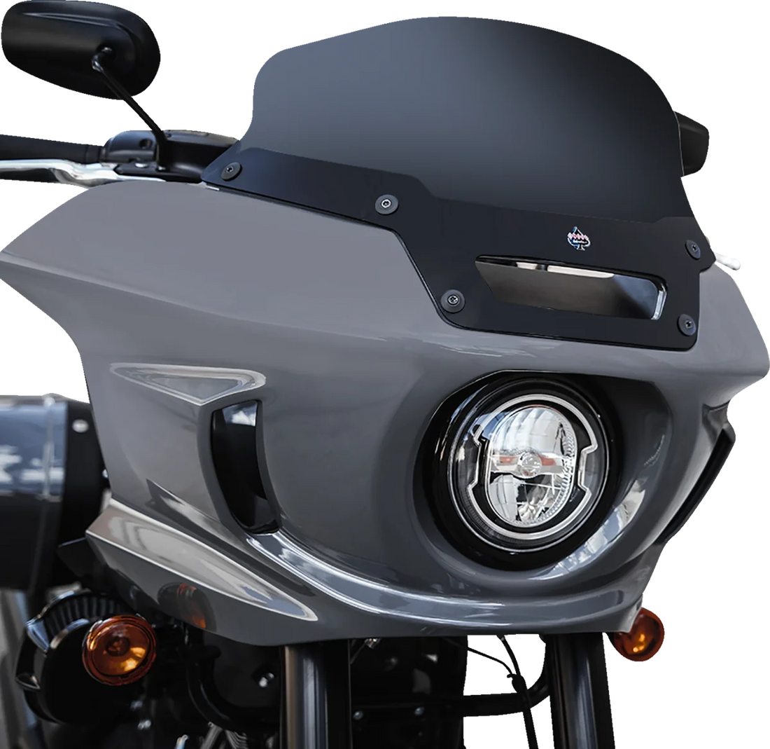 Klock Werks Flare™ Windshield - 6" - Dark Smoke - FXLRST KWW-02-0607-DS - Additional View 9