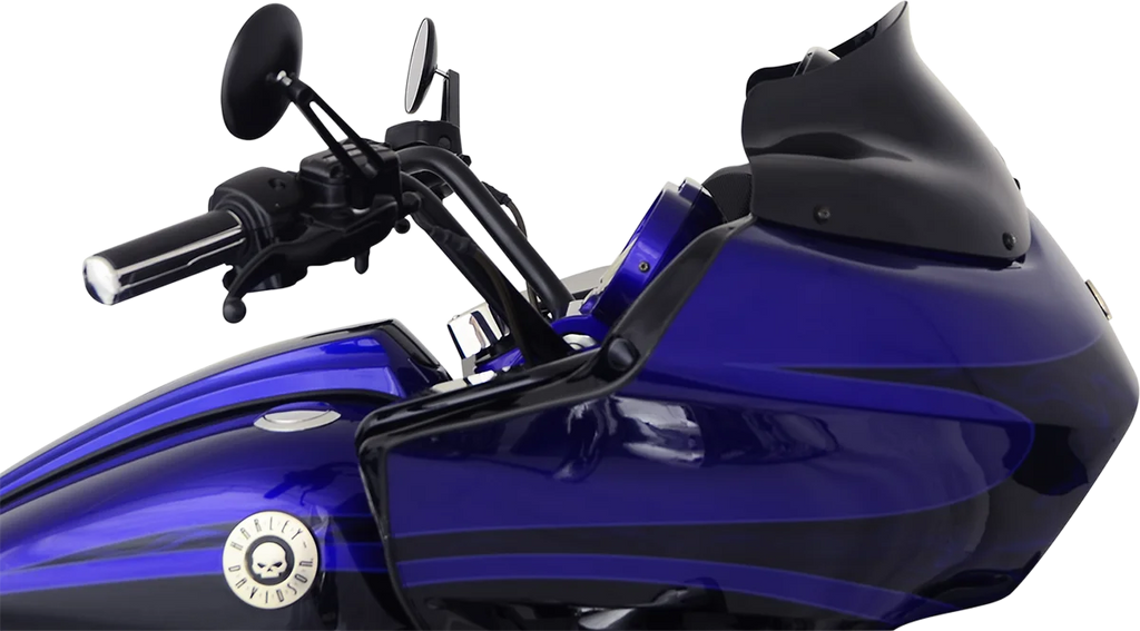 Klock Werks Flare™ Windshield - 8" - Black - '98-'13 FLTR KWW-01-0190 - Main Product View