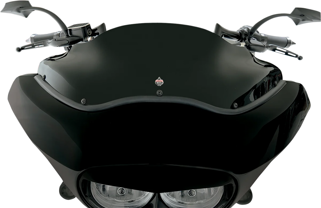 Klock Werks Flare™ Windshield - 8" - Black - '98-'13 FLTR KWW-01-0190 - Installation View