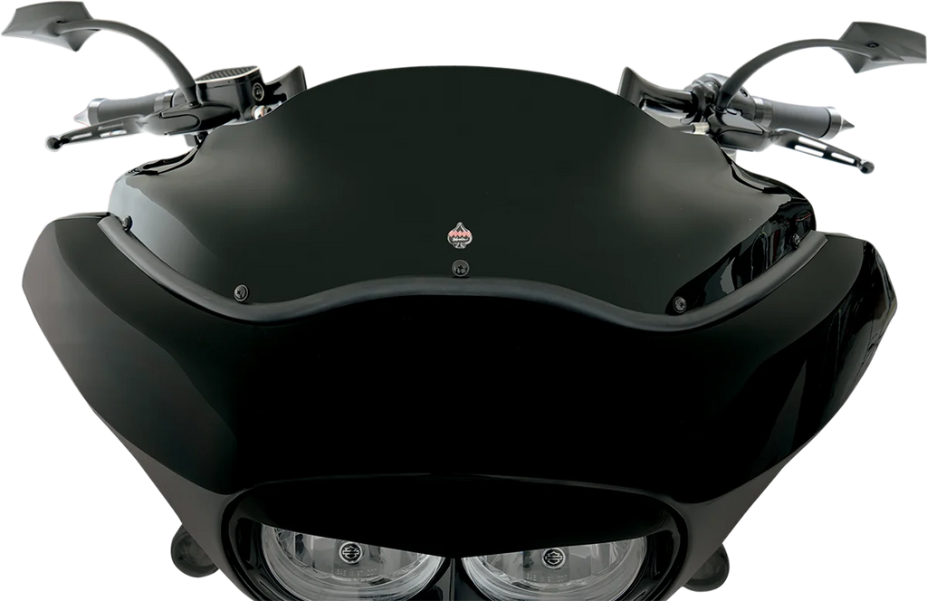 Klock Werks Flare™ Windshield - 8" - Black - '98-'13 FLTR KWW-01-0190 - Installation View