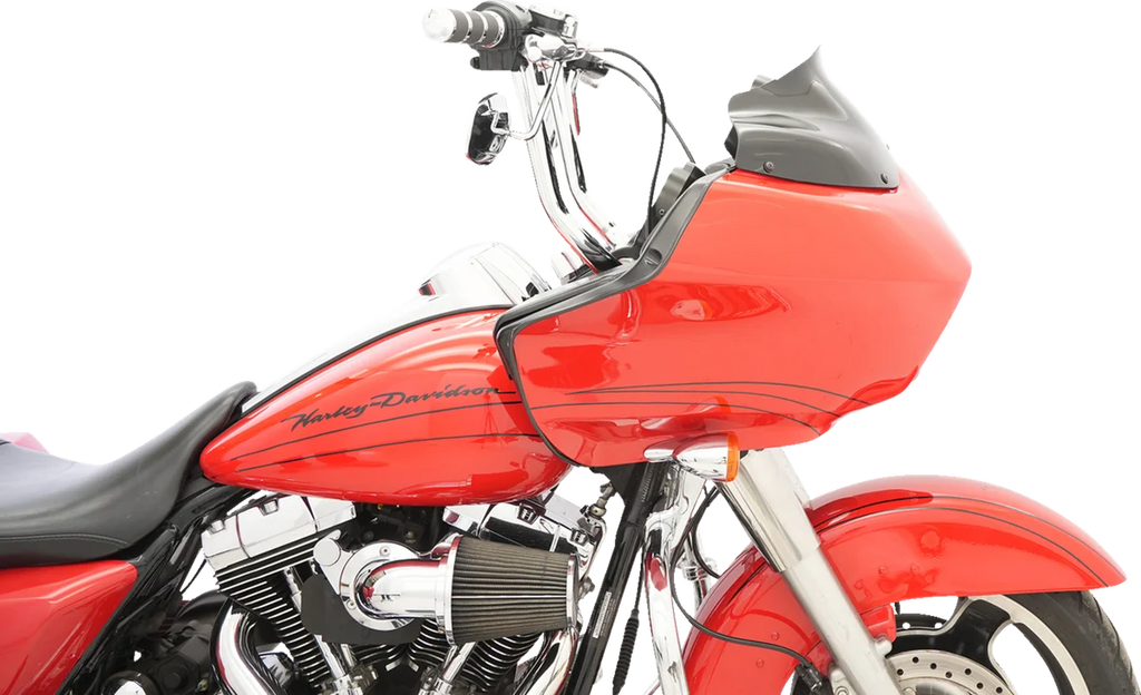 Klock Werks Flare™ Windshield - 8" - Black - '98-'13 FLTR KWW-01-0190 - Additional View 5
