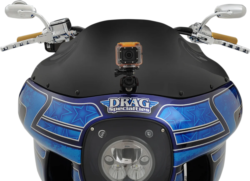 Klock Werks Flare™ Windshield - 9" - Black - FXRP KWW-02-0501 - Back View