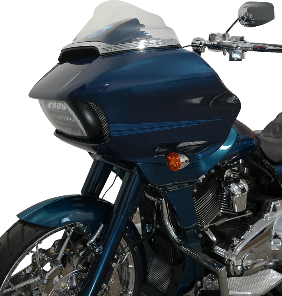 Klock Werks Flare™ Windshield - 9" - Clear - FLTR KWW-01-0659 - Installation View