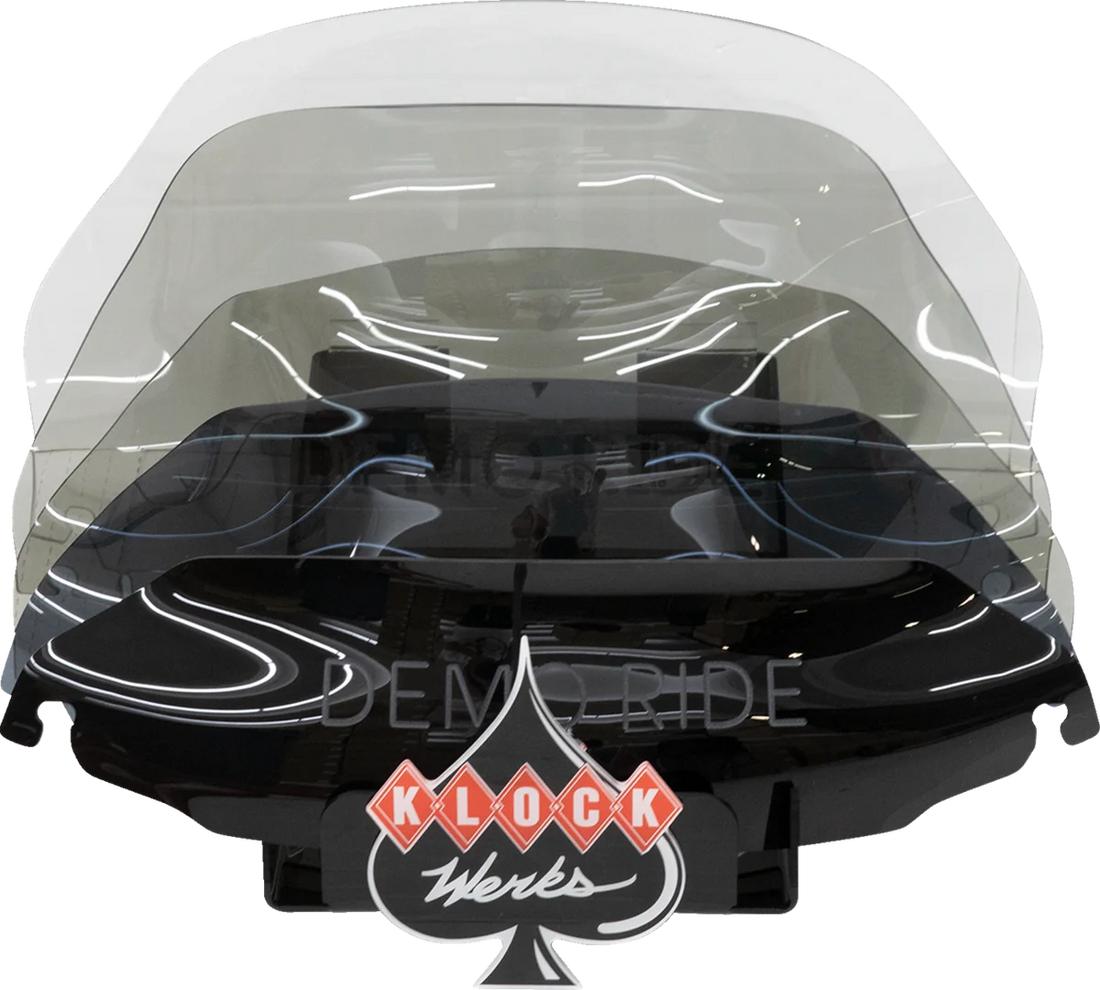Klock Werks Flare Windshield Display with Flyer - FLR KWW-01-561 - Side View